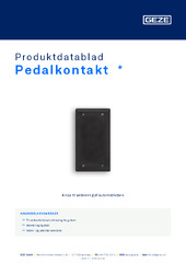 Pedalkontakt  * Produktdatablad DA