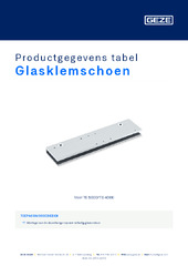 Glasklemschoen Productgegevens tabel NL