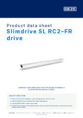 Slimdrive SL RC2-FR drive Product data sheet EN