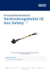 Verbindungskabel IQ box Safety  * Produktdatenblatt DE