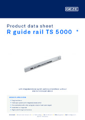 R guide rail TS 5000  * Product data sheet EN