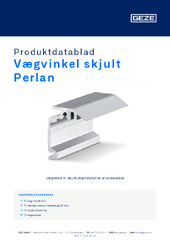 Vægvinkel skjult Perlan Produktdatablad DA