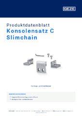 Konsolensatz C Slimchain Produktdatenblatt DE