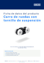 Carro de ruedas con tornillo de suspensión Ficha de datos del producto ES