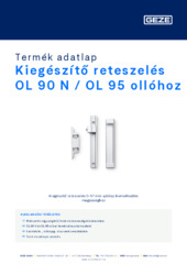 Kiegészítő reteszelés OL 90 N / OL 95 ollóhoz Termék adatlap HU