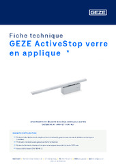 GEZE ActiveStop verre en applique  * Fiche technique FR