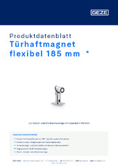 Türhaftmagnet flexibel 185 mm  * Produktdatenblatt DE