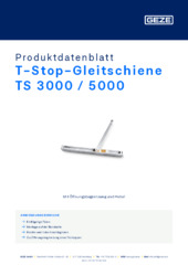 T-Stop-Gleitschiene TS 3000 / 5000 Produktdatenblatt DE