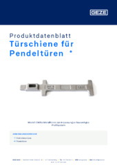 Türschiene für Pendeltüren  * Produktdatenblatt DE