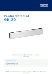 GK 20 Produktdatablad DA