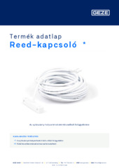 Reed-kapcsoló  * Termék adatlap HU