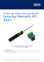Interfaz Retrofit GC 342+  * Ficha de datos del producto ES
