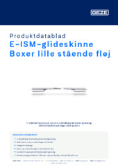 E-ISM-glideskinne Boxer lille stående fløj Produktdatablad DA