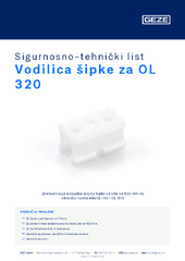 Vodilica šipke za OL 320 Sigurnosno-tehnički list HR