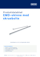 EMD-skinne med skruebolte Produktdatablad DA