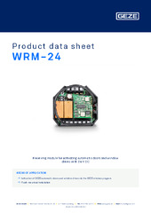 WRM-24 Product data sheet EN