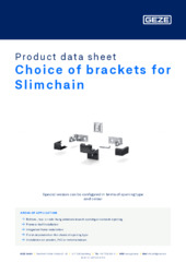Choice of brackets for Slimchain Product data sheet EN