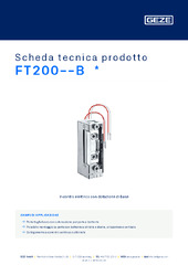 FT200--B  * Scheda tecnica prodotto IT