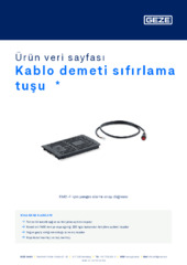 Kablo demeti sıfırlama tuşu  * Ürün veri sayfası TR