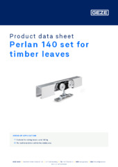 Perlan 140 set for timber leaves Product data sheet EN