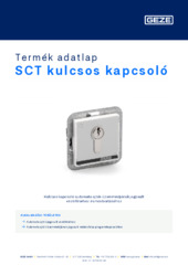 SCT kulcsos kapcsoló Termék adatlap HU
