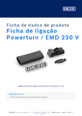Ficha de ligação Powerturn / EMD 230 V Ficha de dados de produto PT