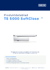 TS 5000 SoftClose  * Produktdatablad SV