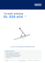 OL 320 olló  * Termék adatlap HU