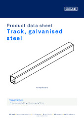 Track, galvanised steel Product data sheet EN