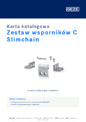 Zestaw wsporników C Slimchain Karta katalogowa PL