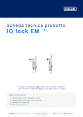 IQ lock EM  * Scheda tecnica prodotto IT