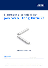 pokrov kutnog kutnika Sigurnosno-tehnički list HR