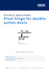 Pivot hinge for double-action doors Product data sheet EN