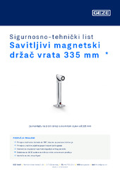 Savitljivi magnetski držač vrata 335 mm  * Sigurnosno-tehnički list HR