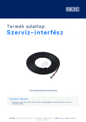 Szerviz-interfész Termék adatlap HU
