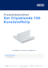 Set Clipsblende 100 Kunststoffclip Produktdatenblatt DE