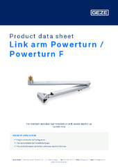 Link arm Powerturn / Powerturn F Product data sheet EN