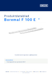 Boremal F 100 E  * Produktdatablad NB