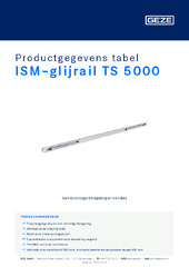 ISM-glijrail TS 5000 Productgegevens tabel NL