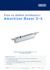 Amortizor Boxer 2-4 Fișa cu datele produsului RO