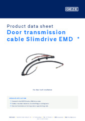 Door transmission cable Slimdrive EMD  * Product data sheet EN