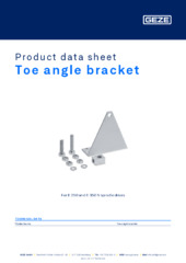 Toe angle bracket Product data sheet EN