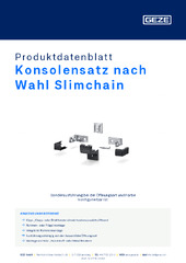 Konsolensatz nach Wahl Slimchain Produktdatenblatt DE