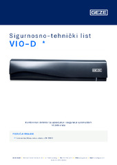VIO-D  * Sigurnosno-tehnički list HR