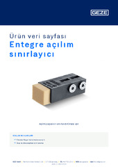 Entegre açılım sınırlayıcı Ürün veri sayfası TR