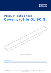 Cover profile OL 90 N Product data sheet EN