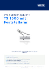 TS 1500 mit Feststellarm Produktdatenblatt DE