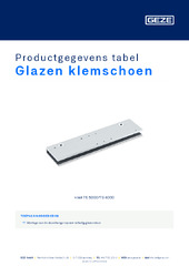 Glazen klemschoen Productgegevens tabel NL