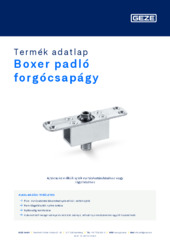 Boxer padló forgócsapágy Termék adatlap HU