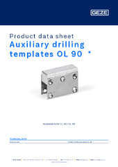 Auxiliary drilling templates OL 90  * Product data sheet EN